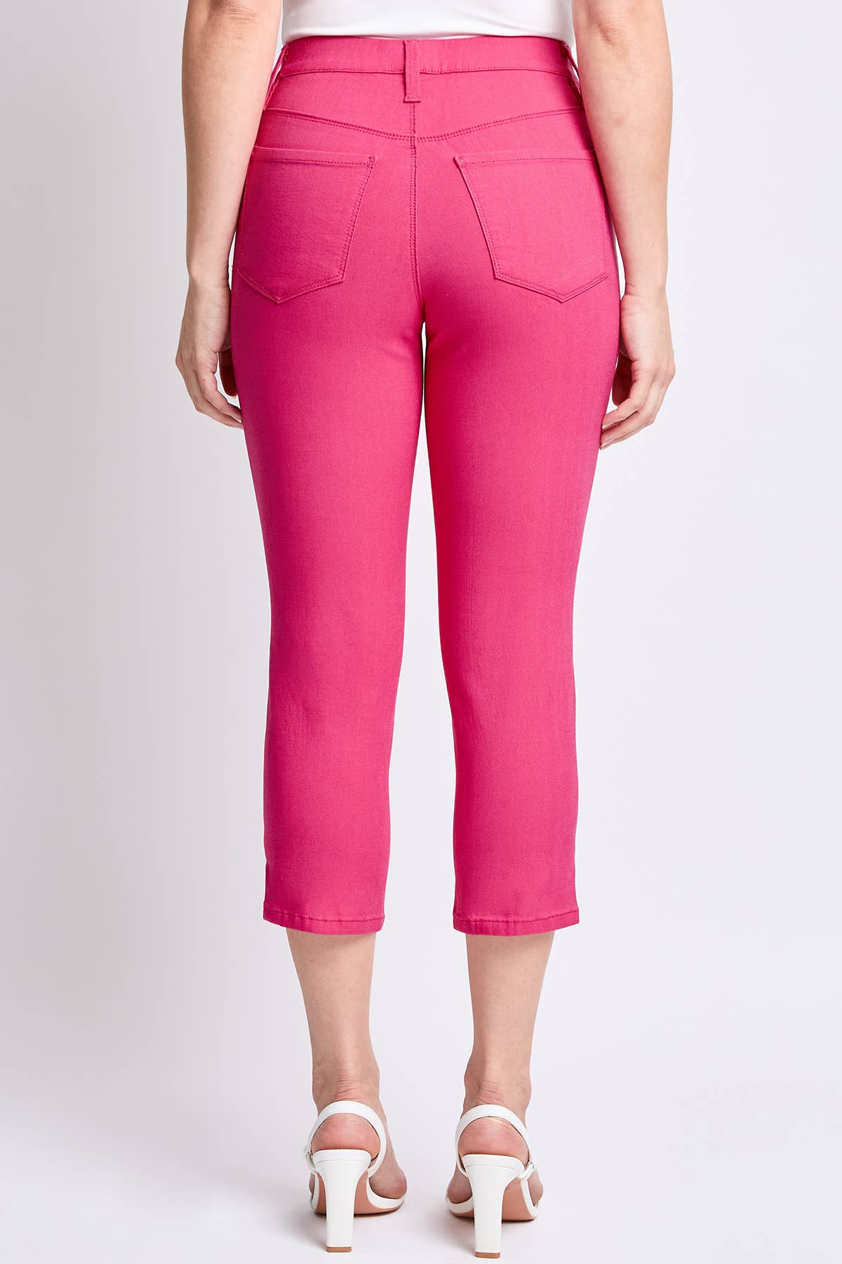 Hyperstretch Pull On Capri: French Pink
