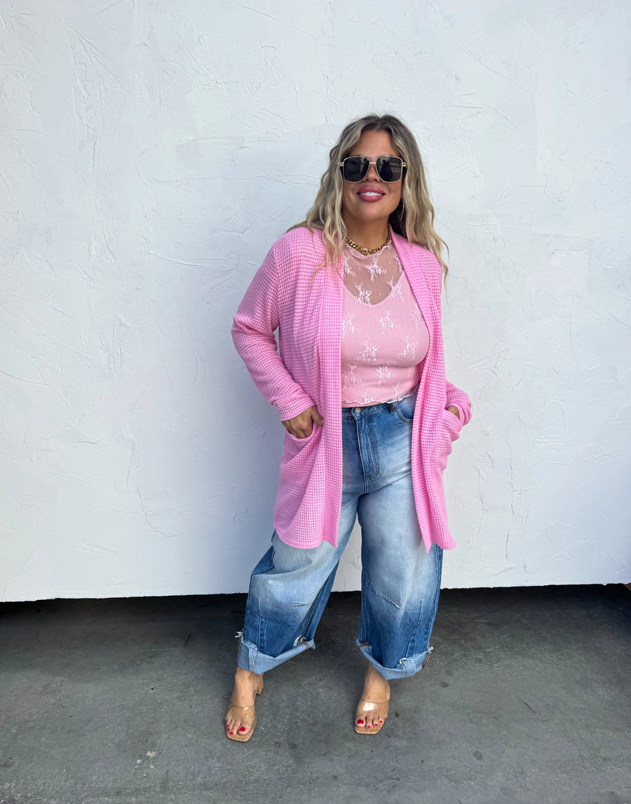 Lola Cardigan- Pink