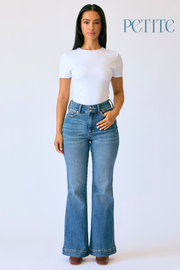 Petite Length Flare Tummy Control