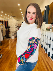 Floral Edges Long Sleeve