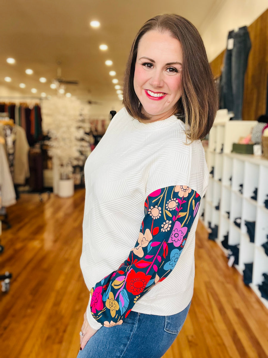 Floral Edges Long Sleeve