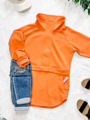 WAREHOUSE Mia Scuba Halfzip - Dreamsicle
