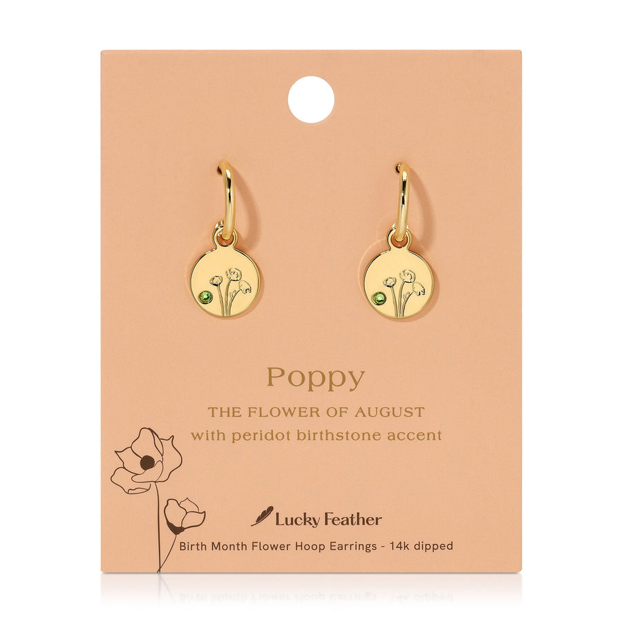 Birth Month Flower Earrings