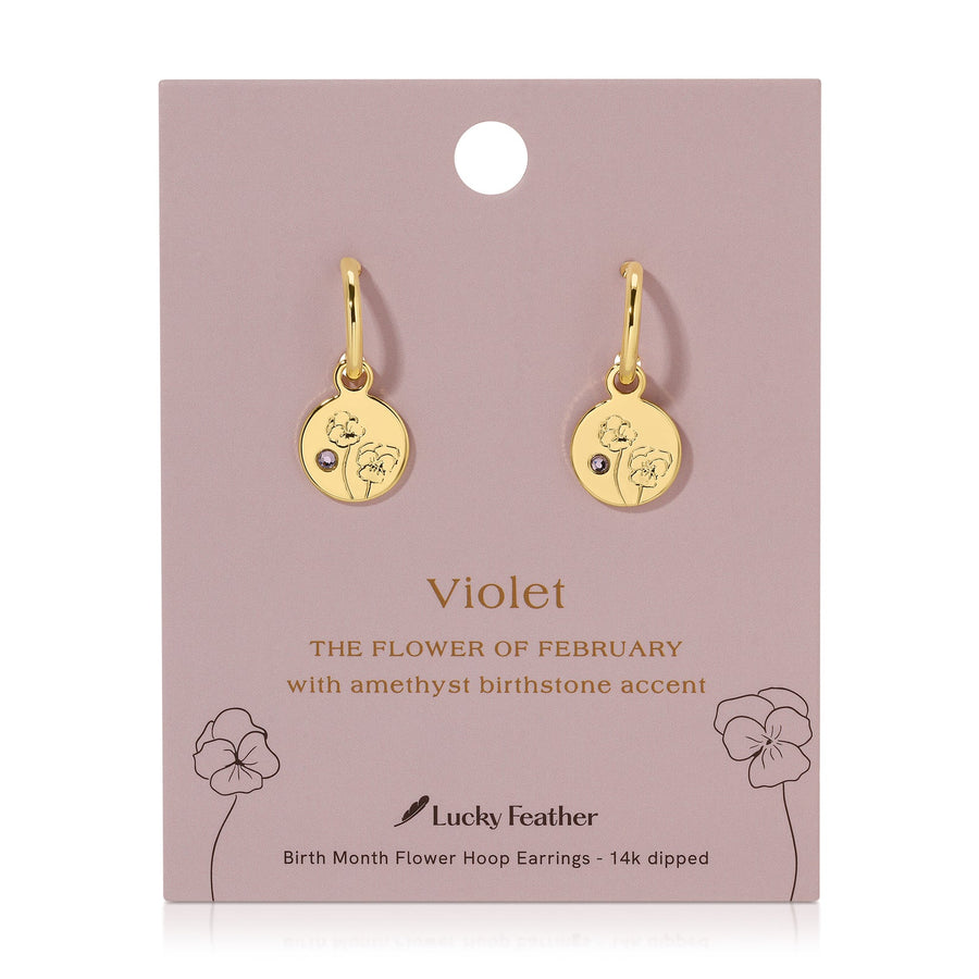 Birth Month Flower Earrings