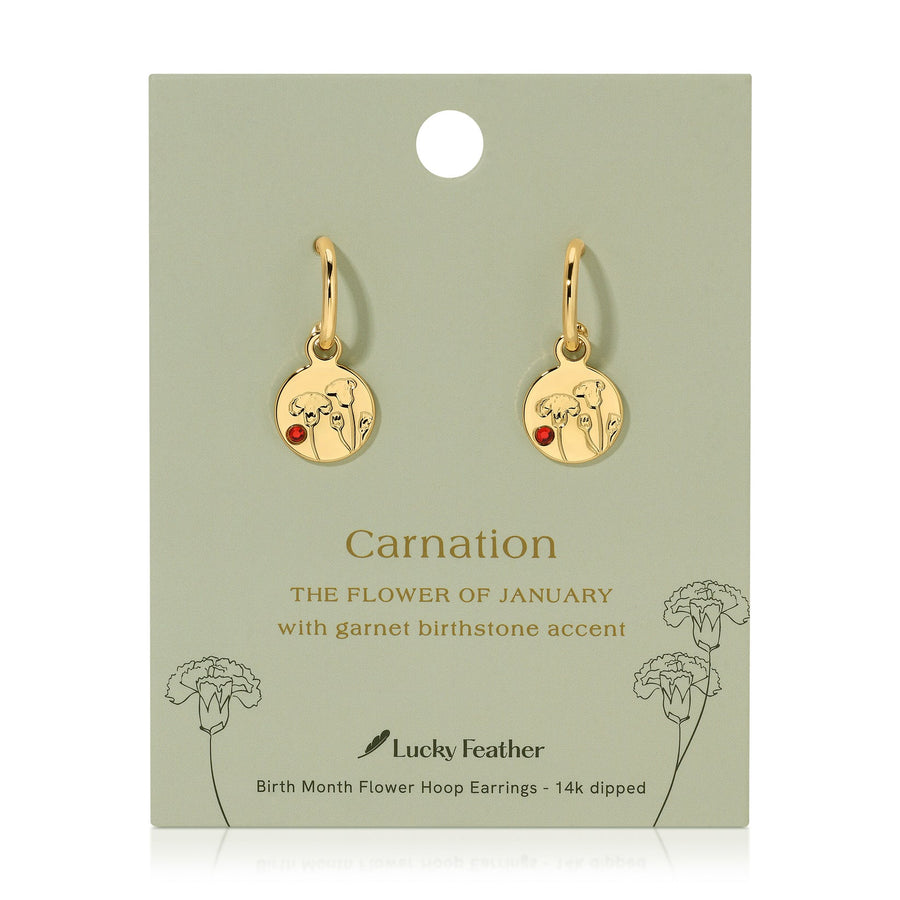 Birth Month Flower Earrings
