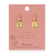 Birth Month Flower Earrings