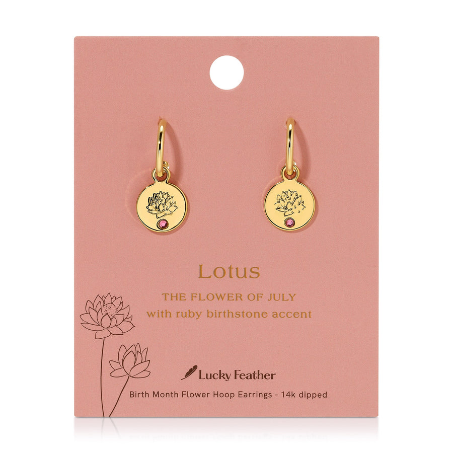 Birth Month Flower Earrings