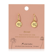 Birth Month Flower Earrings
