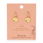 Birth Month Flower Earrings