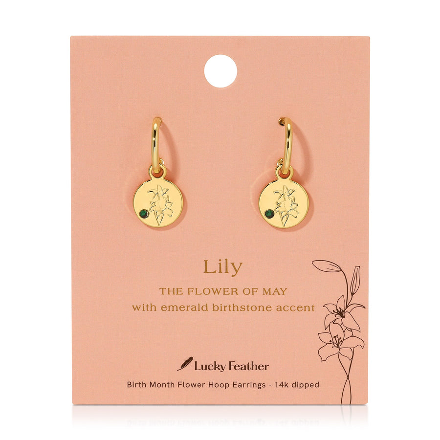 Birth Month Flower Earrings