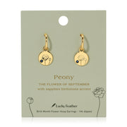 Birth Month Flower Earrings