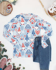 WAREHOUSE ONLY Blair Long Sleeve Top - Winter Gnome