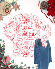 WAREHOUSE ONLY Blair Long Sleeve Top - Merry & Bright