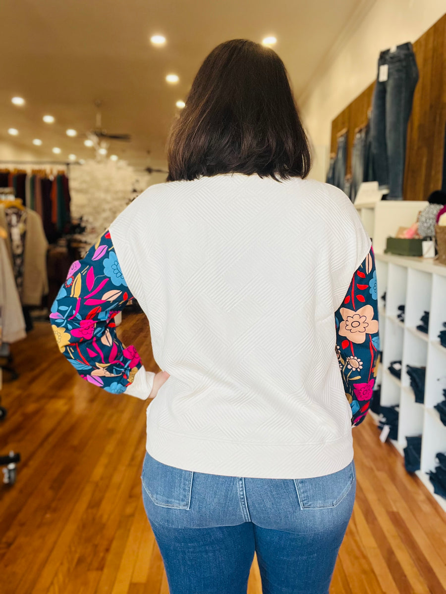 Floral Edges Long Sleeve