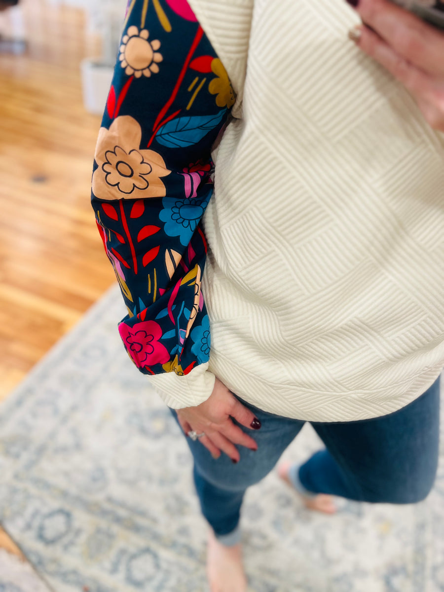 Floral Edges Long Sleeve