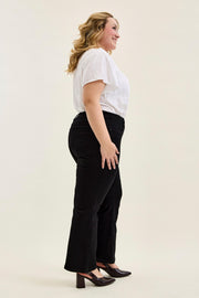 Petite Length Tummy Control Bootcut- Jet Black