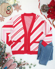 WAREHOUSE ONLY Candy Cane Cardigan