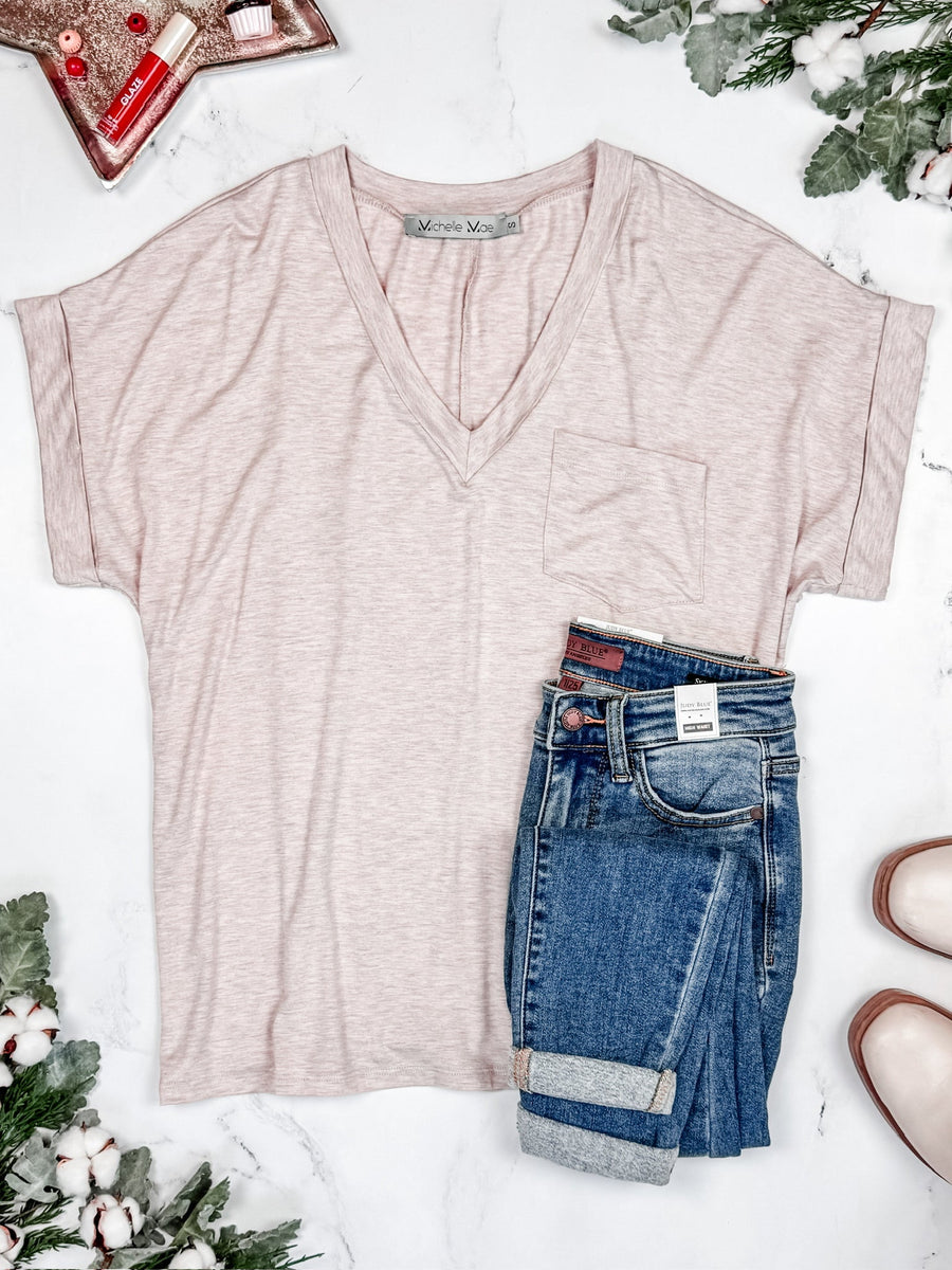 WAREHOUSE Sierra Pocket Top - Oatmeal