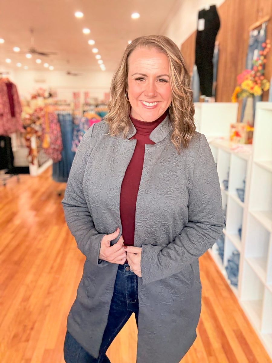 Long Sleeve Mock Neck Top