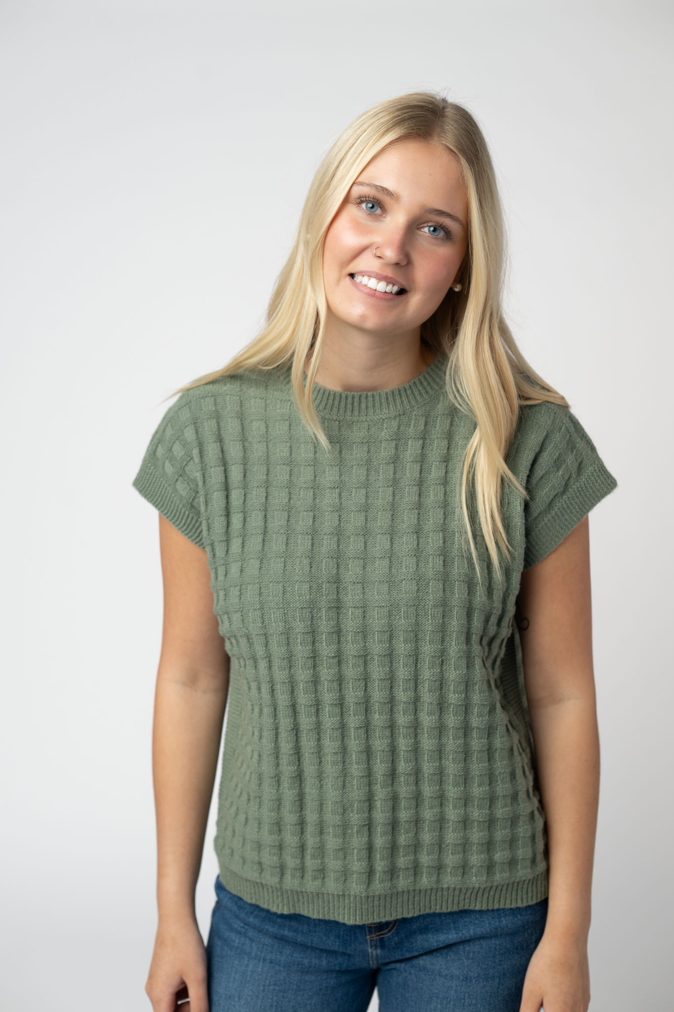 WAREHOUSE ONLY Kelly Knitted Top - Sage