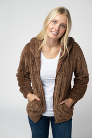 WAREHOUSE ONLY Cozy Sherpa Fullzip - Mocha