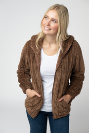 WAREHOUSE ONLY Cozy Sherpa Fullzip - Mocha