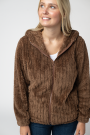 WAREHOUSE ONLY Cozy Sherpa Fullzip - Mocha
