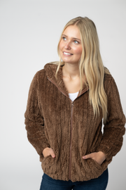 WAREHOUSE ONLY Cozy Sherpa Fullzip - Mocha