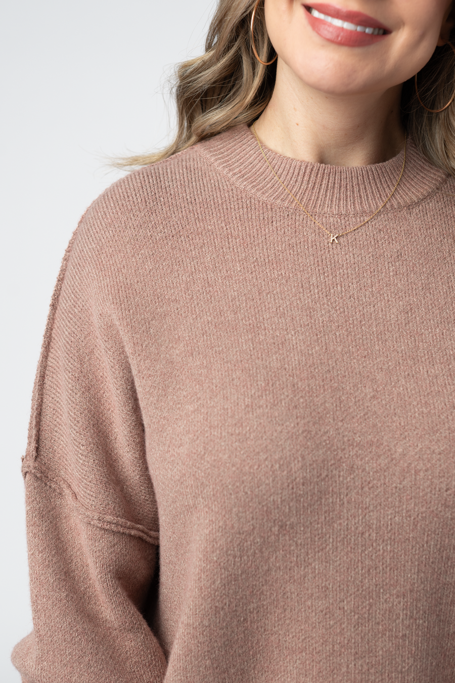 WAREHOUSE ONLY Aurora Cozy Sweater - Rose Gold