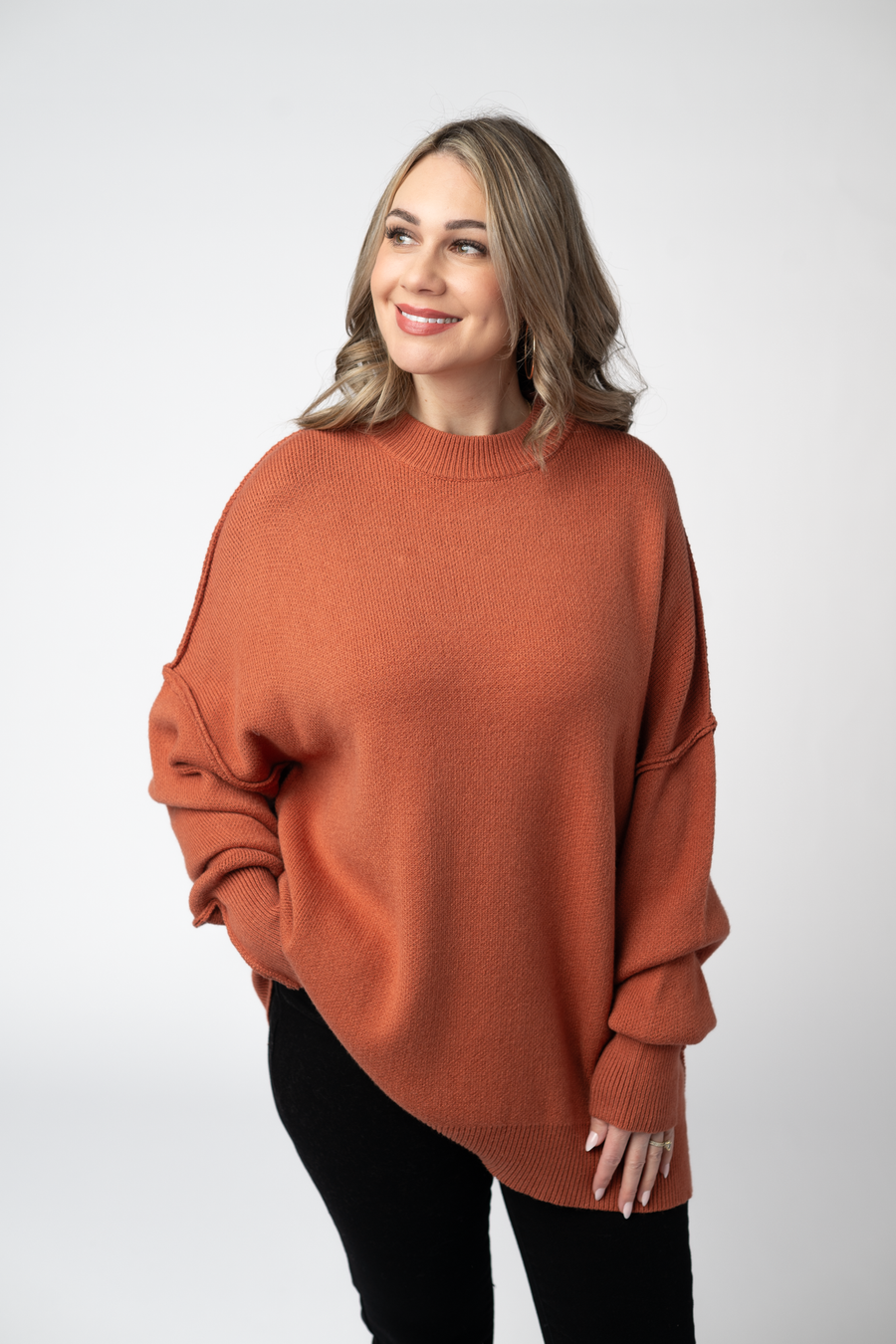 WAREHOUSE ONLY Aurora Cozy Sweater - Pumpkin Spice