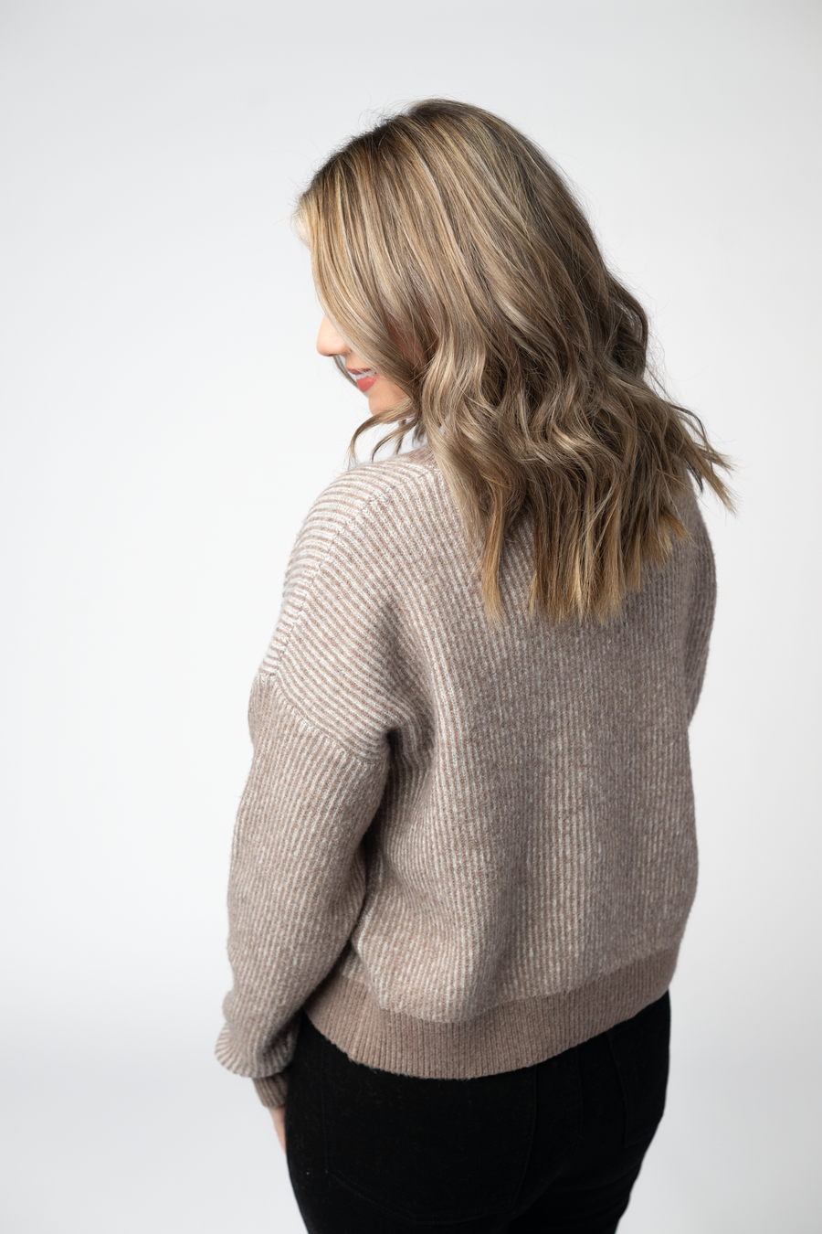 WAREHOUSE ONLY Josie Cozy Crew Sweater - Mocha