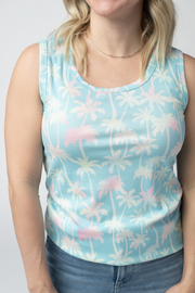 WAREHOUSE ONLY Ava Tank - Aqua Palm FINAL SALE