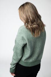 WAREHOUSE ONLY Josie Cozy Crew Sweater - Sage