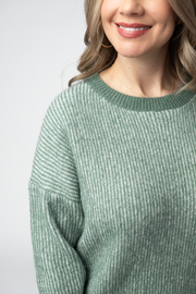WAREHOUSE ONLY Josie Cozy Crew Sweater - Sage