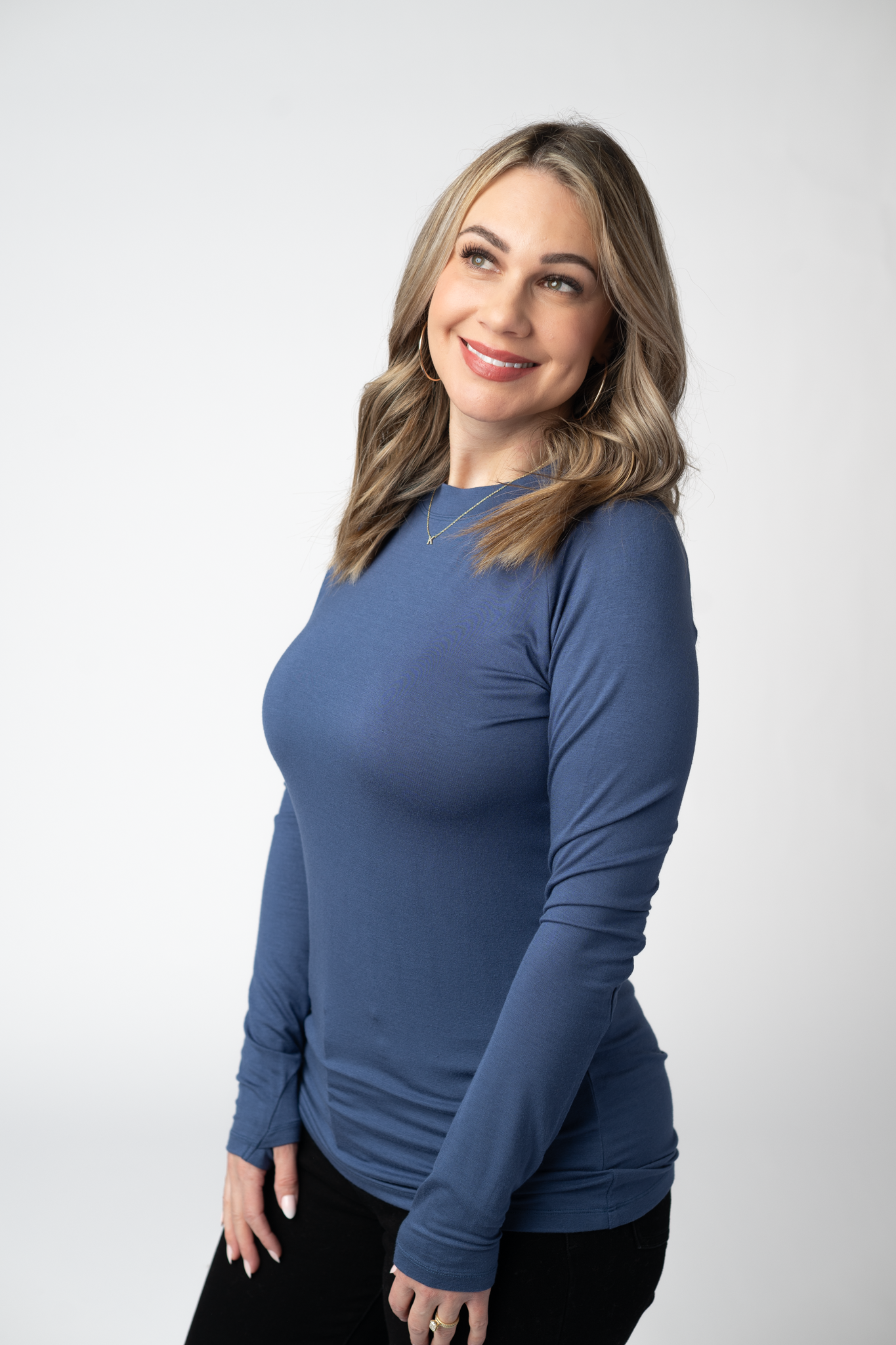 WAREHOUSE ONLY Blair Long Sleeve Top - Blue