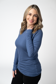 WAREHOUSE ONLY Blair Long Sleeve Top - Blue