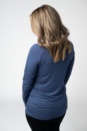 WAREHOUSE ONLY Blair Long Sleeve Top - Blue