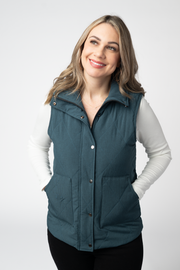 WAREHOUSE ONLY Remy Zip Up Vest - Teal