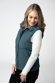 WAREHOUSE ONLY Remy Zip Up Vest - Teal