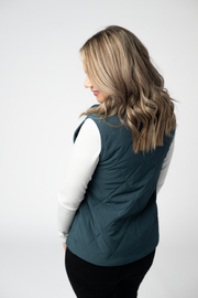 WAREHOUSE ONLY Remy Zip Up Vest - Teal