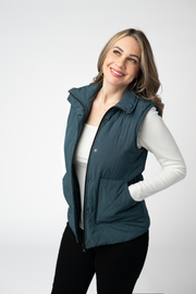 WAREHOUSE ONLY Remy Zip Up Vest - Teal