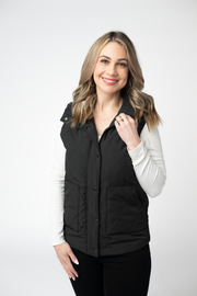 WAREHOUSE ONLY Remy Zip Up Vest - Black