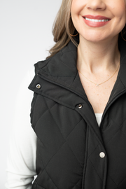 WAREHOUSE ONLY Remy Zip Up Vest - Black