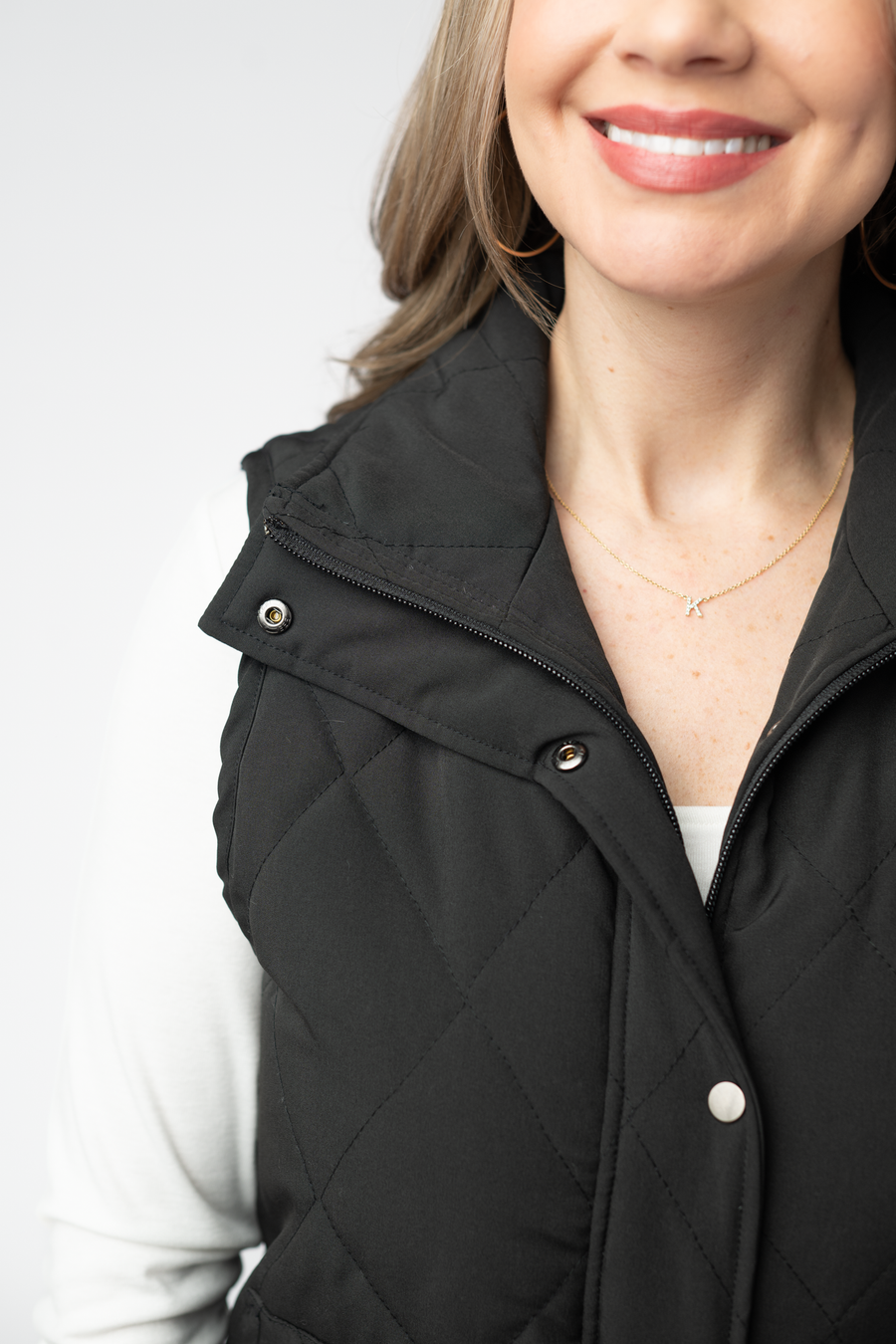 WAREHOUSE ONLY Remy Zip Up Vest - Black