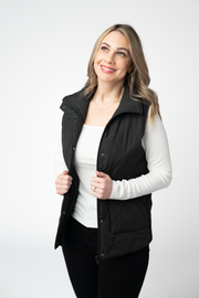 WAREHOUSE ONLY Remy Zip Up Vest - Black