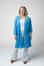 WAREHOUSE ONLY Ellie Cover-Up Kimono - Light Blue FINAL SALE