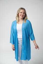 WAREHOUSE ONLY Ellie Cover-Up Kimono - Light Blue FINAL SALE