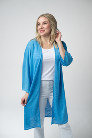 WAREHOUSE ONLY Ellie Cover-Up Kimono - Light Blue FINAL SALE