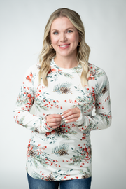 WAREHOUSE ONLY Blair Long Sleeve Top - Pineberry