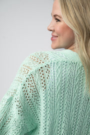 WAREHOUSE Callie Cropped Cardigan - Mint